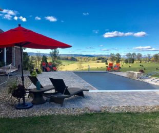 Fiberglass Pool with Automatic Safety Cover