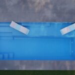 Latham Fiberglass Providence 14 | Crystite Crystal Ocean Blue inground pool