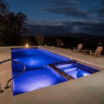 Latham Fiberglass Astoria | Crystite Crystal Night Sky inground pool