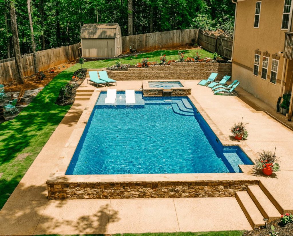 Vinyl pool tanning ledge shop chairs
