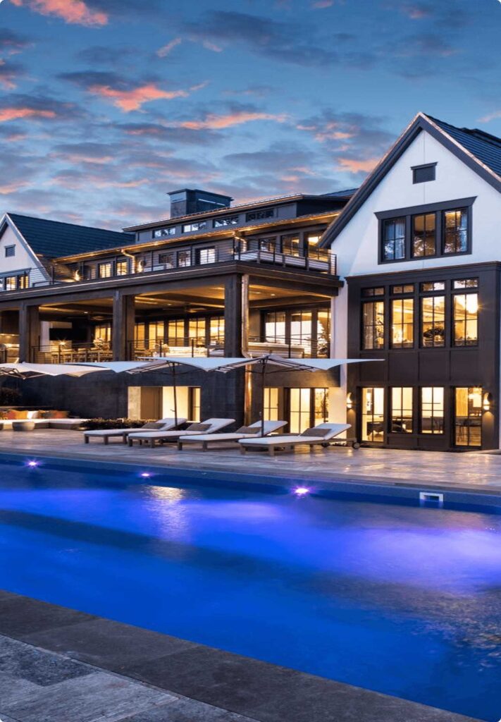 LED lighting adds ambiance to every nighttime swim