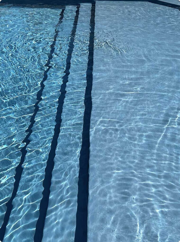 Entry steps make swimming safer while enhancing your pool’s beauty