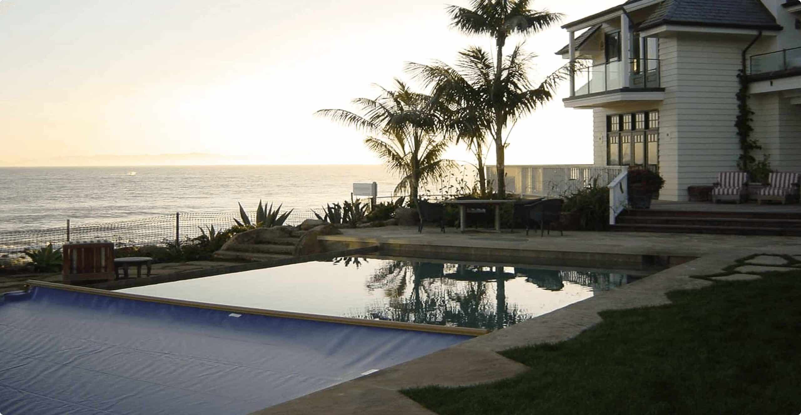 tropical location by the ocean with inground pool and automatic safety cover