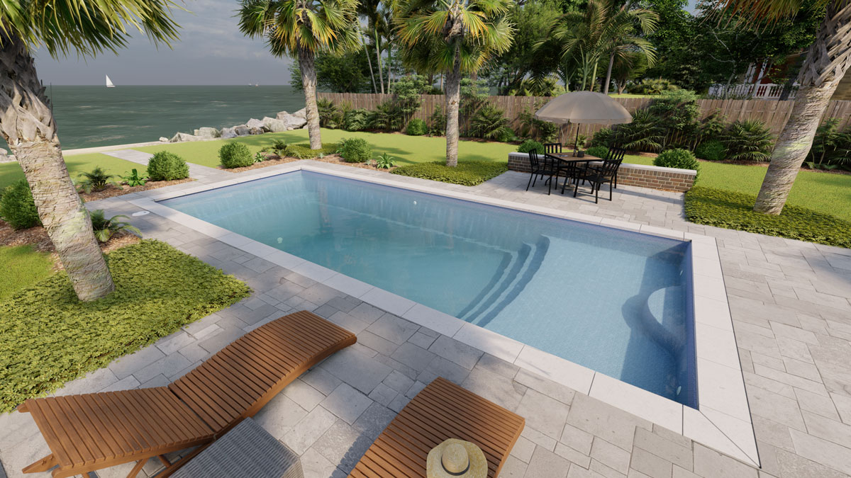 Claremont 14' x 33' Model Pool | Latham Pool